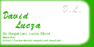david lucza business card